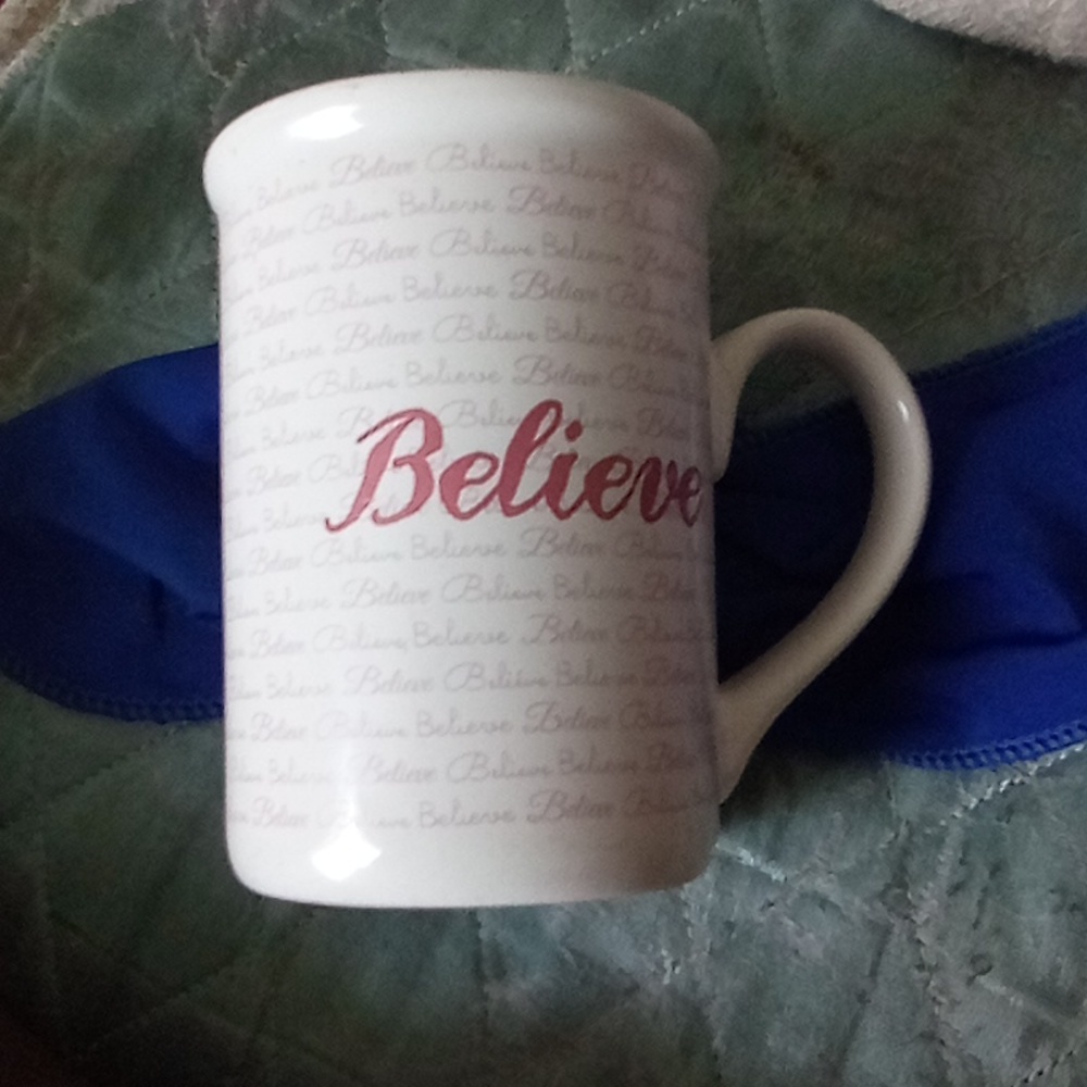 "Believe" mug
